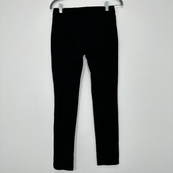 Eileen Fisher Size 2 Black Pants Stretch Jersey Knit Straight Leg Casual Comfort - Picture 3 of 6
